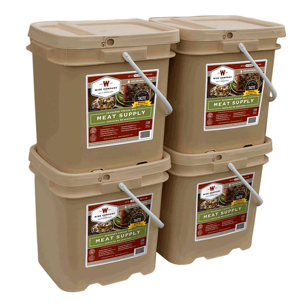 Wise 240 Serving Freeze Dried Gourmet Meat 