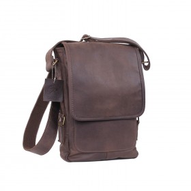 Rothco Brown Leather Military Tech Bag