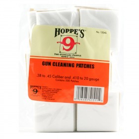 Hoppes Gun Cleaning Patches - 500 Pack