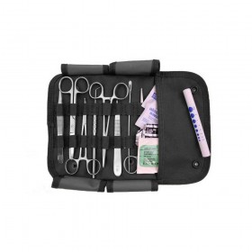 Surgical First Aid Kit with Military MOLLE Pouch - Black