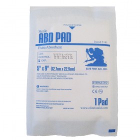Sterile ABD Pad 5" x 9" - Single Pad