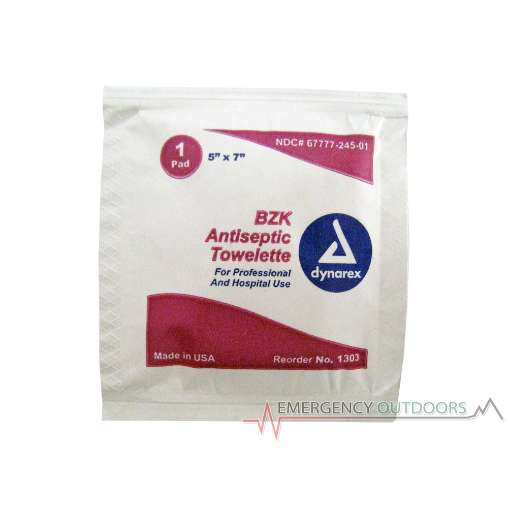 BZK Antiseptic Towelette - Single Pack