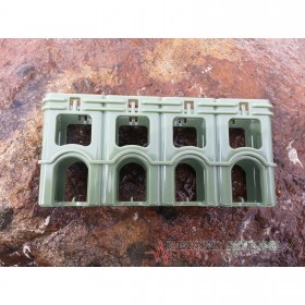 PowerPax SlimLine 9 Volt Battery Caddy Carrier - Military Green