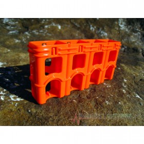PowerPax SlimLine 9 Volt Battery Caddy Carrier - Orange