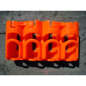 PowerPax SlimLine CR123 Battery Caddy Carrier - Orange